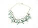 Alice & Abby Rhinestone Crystal Acrylic Resin Statement Fashion Necklace Green