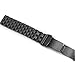 Kai Tian Solid Stainless Steel Watch Band Bracelet Watch Strap 24mm with Double Locking Clasp for Men Women Black