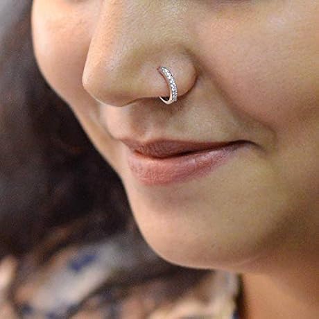 silver nose ring amazon