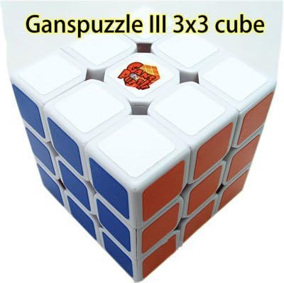 White Gans III Ganspuzzle 3x3 Speedcube Puzzle by Ganspuzzle