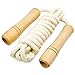 Cotton Jump Rope for Kids - Wooden Handle - Adjustable Cotton Braided Fitness Skipping Rope - Outdoor Fun Activity, Great Party Favor, Exercise Activity …