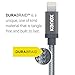 Kanex Apple Certified Premium Lightning to USB Cable with DuraBraid Fiber 9.9 feet (3 Meters)-Space Gray