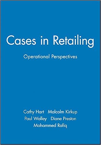 Cases In Retailing Operational Perspectives Arts 73 - 