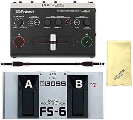 Amazon 愛曲クロス付 フットスイッチ Fs 6 接続ケーブル付 Roland ローランド V 02hd Multi Format Video Mixer スケーラー内蔵 2ch ビデオスイッチャー Pa レコーディングアクセサリ 楽器