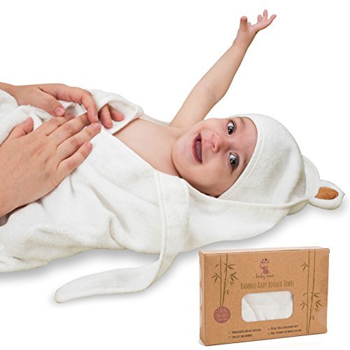 Best Bamboo Hooded Baby Towel with Ties - 30\