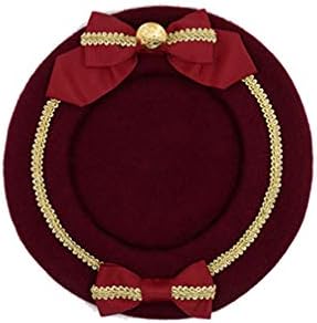 ベレー帽 レディース ガールズ 蝶結び かわいい 人気ブランド多数対象 ロリータ Lolita 森ガール 帽子 秋冬 姫系 ゴシック 9色 甘ロリ お人形 キャップ プレゼント 超可愛い 茶話会 萌え系 おしゃれ