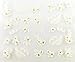 PUEEN 3D Nail Art Sticker Collection Set F1 - 12 Packs in Different Designs (Over 288 Stickers) White w/ Rhinestones 3D Flowers Butterflies Hearts Nail Art Decal Stickers for Cellphones & Nails Decorations-BH000261