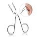 Professional Stainless Steel Eyebrow Tweezers Scissors Shaped Eyebrow Nose Hair Clip Tweezer Remover Flat Tip Tweezers Hair Plucker for Hair and Eyebrows Personal Care (Silver Tone)
