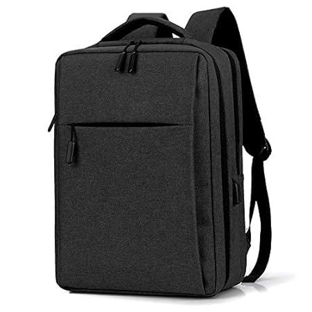 Voroly Professional Business Office Laptop Backpacks Bag with USB Charging Port for Men and Women (Black)