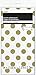 Polka Dot Plastic Tablecloth, 108 x 54, Gold (2 Pack)