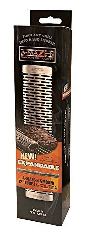 A-MAZE-N OET-0002 Oval Expanding Tube Smoker, 12"-18", Silver