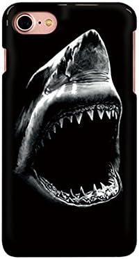 Scary Big Mouse White Shark In Dark Pattern Iphone 7 Case, Horror Jaw Design Iphone 7G 4.7Inch Protective Cover