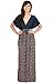 KOH KOH Womens Long Flowy V-Neck Kimono Cocktail Evening Formal Gown Maxi Dress
