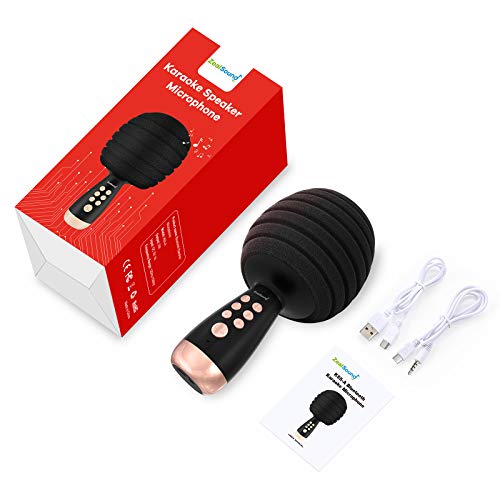 ZealSound Karaoke Mikrofon Bluetooth Karaoke Mikrofon Wireless Karaoke Mikrofon Tragbares 4-in-1 Handheld Microphone… – Bild 8