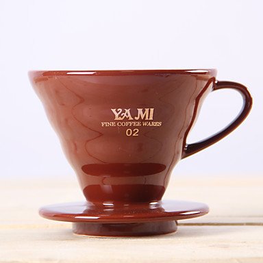 Xiao&fei ml Ceramic Coffee Filter , 1 cup Drip Coffee Maker Reusable Manual , pale blue