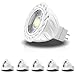 Rayhoo MR16 LED Spotlights Light Bulbs with GU5.3 Base 8W, AC/DC 12 Volts, 700 Lumens, 60W-70W Halogen Track Lights Equivalent Replacement, Non-Dimmbale, Natural White 4000K, 6 Pack