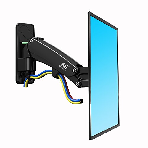 North bayou full motion gas spring tv wall mount bracket for 40- …