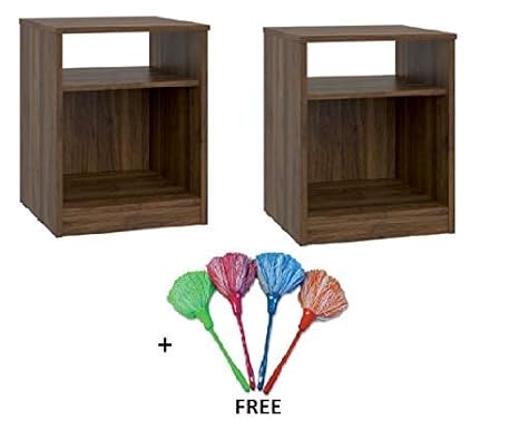 Set Of 1 Black Freebies Mainstays Nightstand Features Open Top Shelf And Bottom Cubby Nightstands Home Kitchen