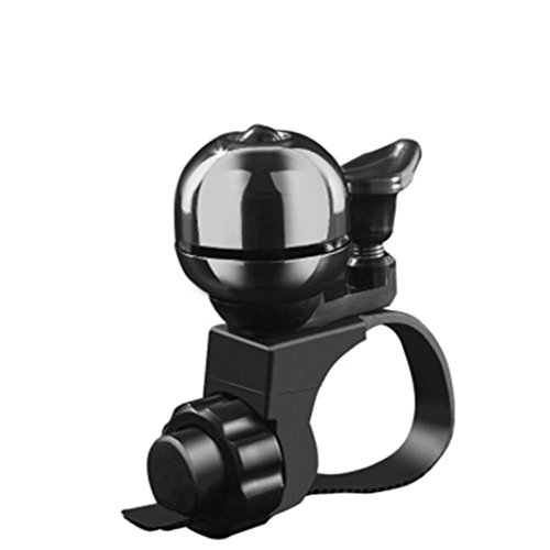 Ecosin Fashion New Mountain Bike Bicycle Bell 90db Invisible Bicycle Handlebar Bell Alarm Cycling Horn Bell (Black)