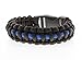 Law Enforcement Lifestyle Thin Blue Line Paracord Bracelet