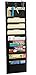 Heavy Duty Storage Pocket Chart for Classroom and Office, 10 Pockets, 3 Over Door Hangers Included, Hanging Wall File Organizer for File Folders, School Mailbox, Home/Office Papers & More (Black)