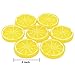 Hagao Fake Lemon Slice Artificial Fruit Highly Simulation Lifelike Model for Home Party Decoration Yellow 10 pcs