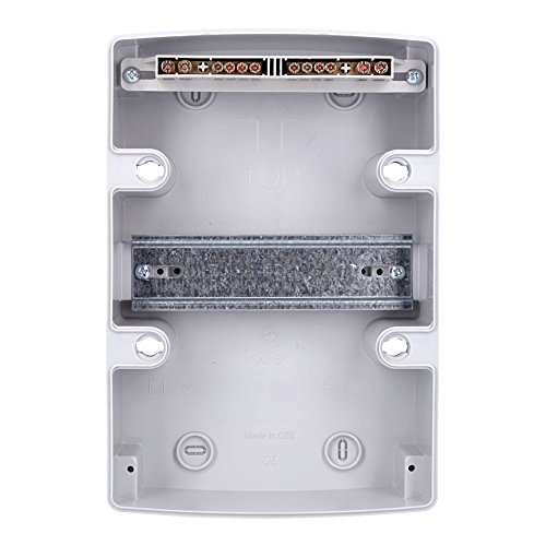 Aufputz Feuchtraum Verteiler 1-reihig IP65 4 Module Verteilerkasten Kleinverteiler Sicherungskasten, Tür transparent – Bild 4