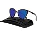 Vivienfang Women's Color Mirror Lens Oversize Cateye Sunglasses P1891A Blue Mirror