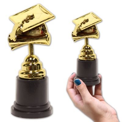 Graduation cap trophy 5 inch