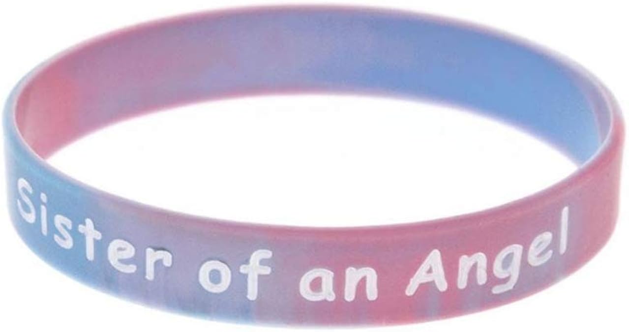 Gift Box Goodies Sister of an Angel Wristband Silicone Bracelet
