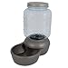 Petmate Mason Inspired Replendish Gravity Feeder, Food Dispenser for Dogs and Cats, 10 lb, Silver