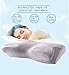 Kemladio Memory Foam lash Pillow, Ergonomic Orthopedic Sleeping Neck Support Pillow, Contour Memory Foam Pillow for Neck, Shoulder Pain and Side Back Stomach Sleepers, with Washable Pillow Cover