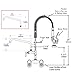 MaxSen Commercial Faucet with Sprayer Wall Mount Faucet Adjustable 4