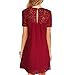 vanberfia Women's Lace Loose Casual Chiffon Dress