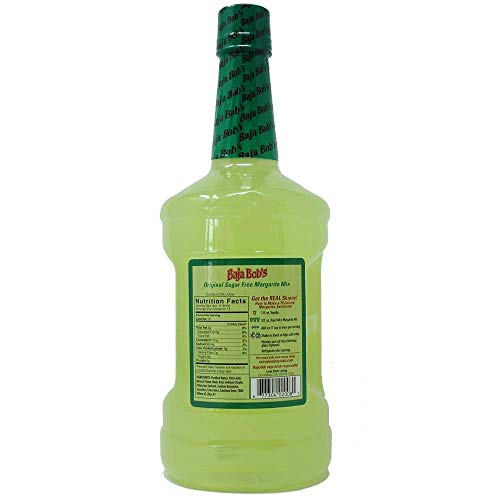 Baja Bob's Sugar Free ORIGINAL MARGARITA Mix, 1.75L - Cocktail Mixer - Keto Friendly - Low Calorie - - //coolthings.us