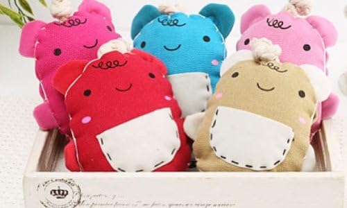 Cartoon pocket choula keychain Cuter Cartoon Pocket Bear Key Wallets Key Case Blue Red Pink Rose Beige(Beige)