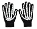 Simplicity Skeleton Gloves Glow in the Dark Halloween Costume Full Finger Gloves