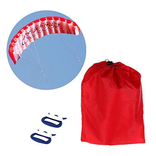 Cumtur Beach Kite,1.4m Dual Line Kitesurfing Stunt Parachute Soft Parafoil Surfing Kite Sport Kite Huge Large Outdoor Activity Beach Flying Kite