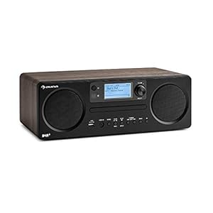 auna Worldwide CD – internetradio, met Bluetooth, DAB/DAB +, MP3-compatibele USB-poort, met CD-speler, Spotify Connect…