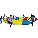 Parachute for Kids, Everfunny Children 210T Rainbow Play Parachute 20ft with 16 Handles for Kids Cooperation Group Play