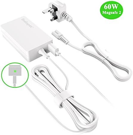 60W Magsafe 2 Power Adapter Charger for MacBook Pro A1502, A1425, A1435, Macbook Pro Retina 13-inch(after 2012), Portable Laptop Charger with USB Port, T-Shape Magnetic connector (16.5V 3.65A) 3.5M