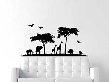 Amazon Com Safari Wall Decal Animals Jungle Safari African