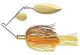 Terminator T1 Spinnerbait-Colorado/Willow, Gold/Gold Blade (Pumkin seed, 3/8-Ounce)