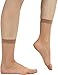 ToBeInStyle Women's Pack Of 6 Sheer Nylon Ankle To Mid-Calf Short Stockings - Dk Skin - One Size Regular
