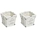 Set of 2 Mini Ceramic Planter Pots - MyGift®