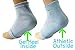 KidSole RX Gel Sports Sock for Kids with heel sensitivity from Severs Disease, Plantar Fasciitis. US Kid's Sizes 2-7 (Blue)