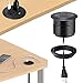 Desktop Power Grommet with Wireless Charger,Desk Outlet Grommet with USB C,Flush-Mount Power Grommet, 3.15