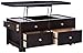 Signature Design by Ashley Carlyle Lift Top Cocktail Table Almost Black