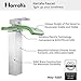 Harrahs 1001 Deck Mount Water Power Waterfall Bathroom Sink Faucet with Color Changing LED Lights Glass Spout, Polished Chrome …
