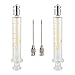 5ml Glass Syringe luer Lock Metal Head Reusable Corrosion Resistant Acid and Alkaline